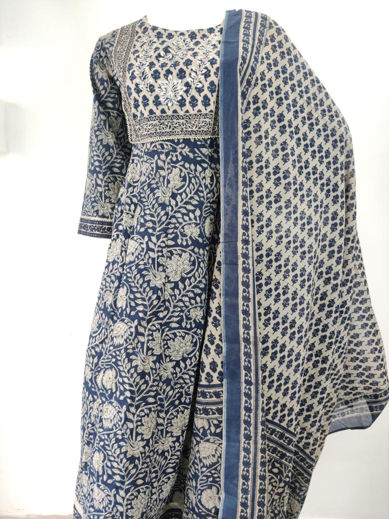 BLUE KURTA SET