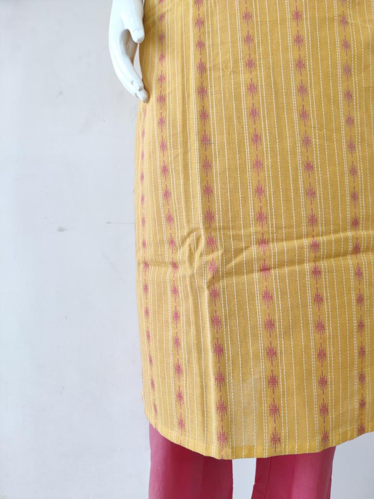 YELLOW KURTI SET
