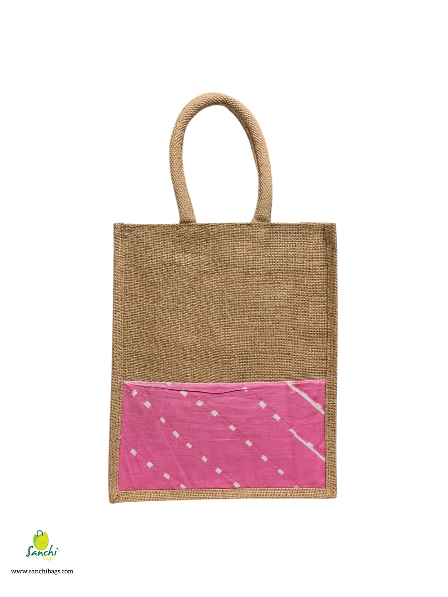 Jute Lunch Bag With kalamkari