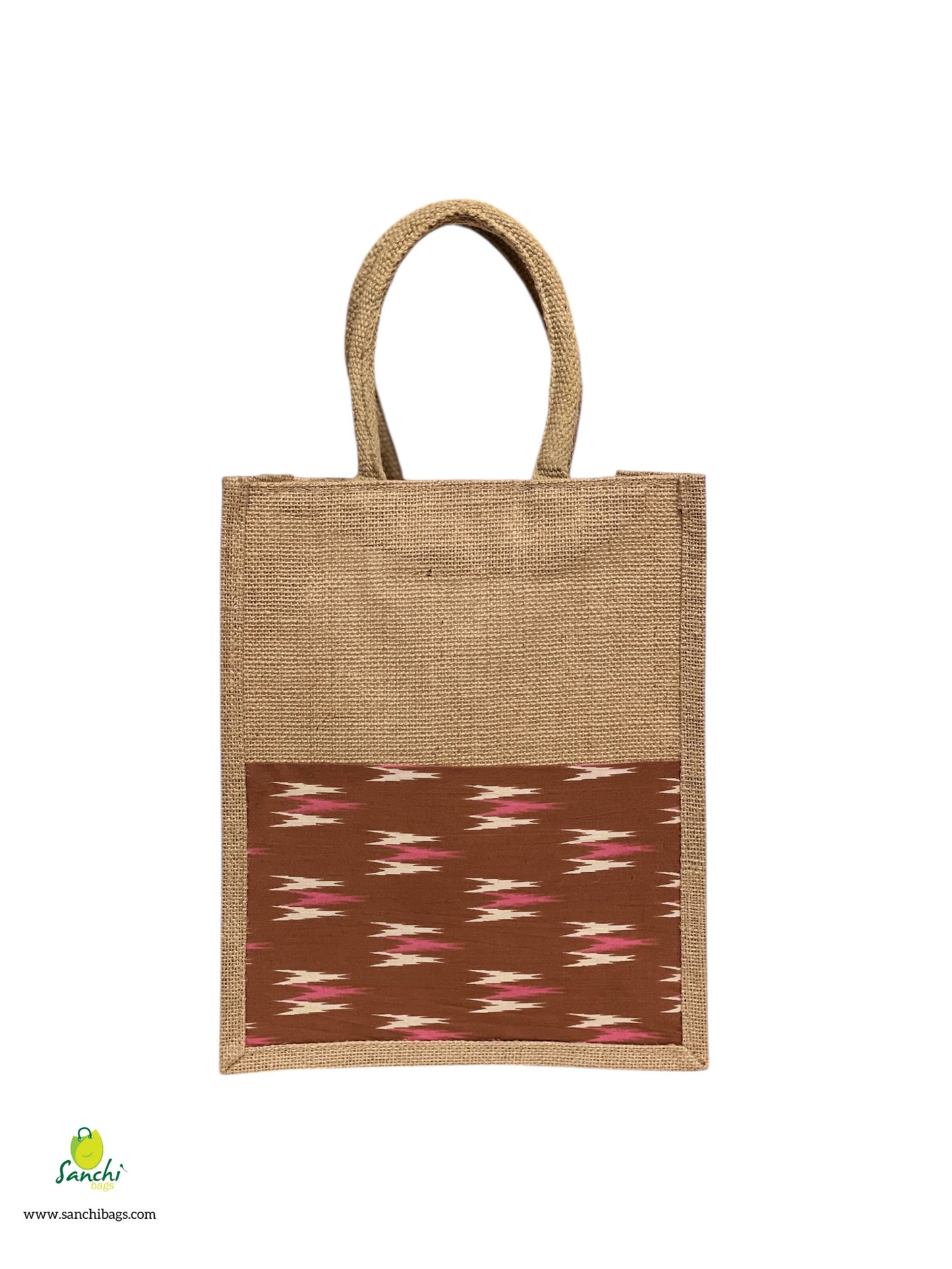 Jute Lunch Bag With Kalamkari