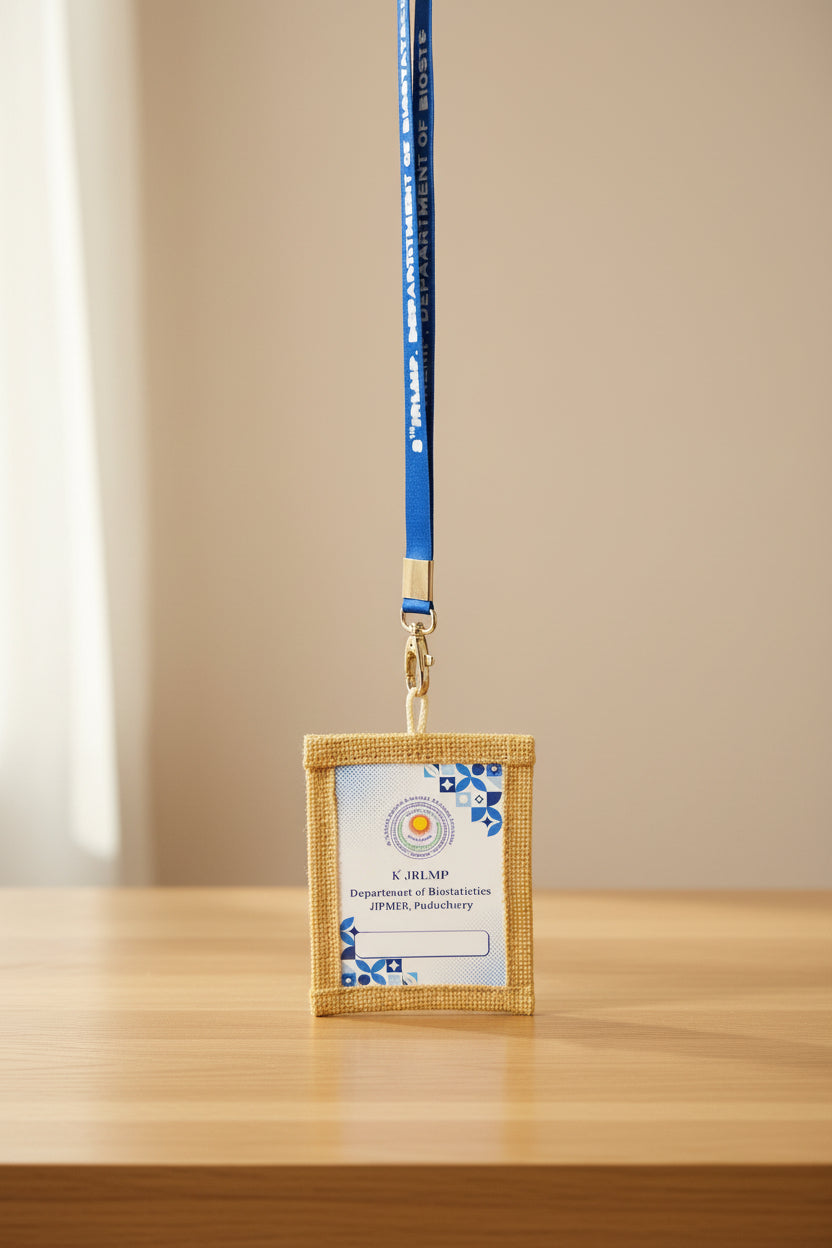 DSB099 Jute ID With Lanyard