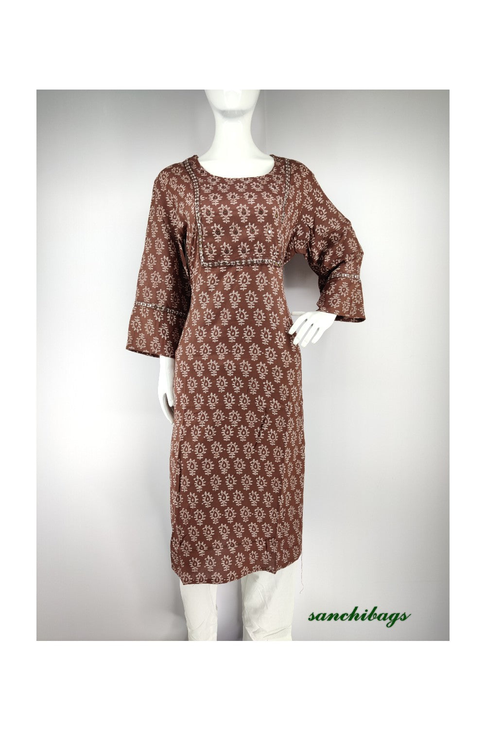 Brown Kurta