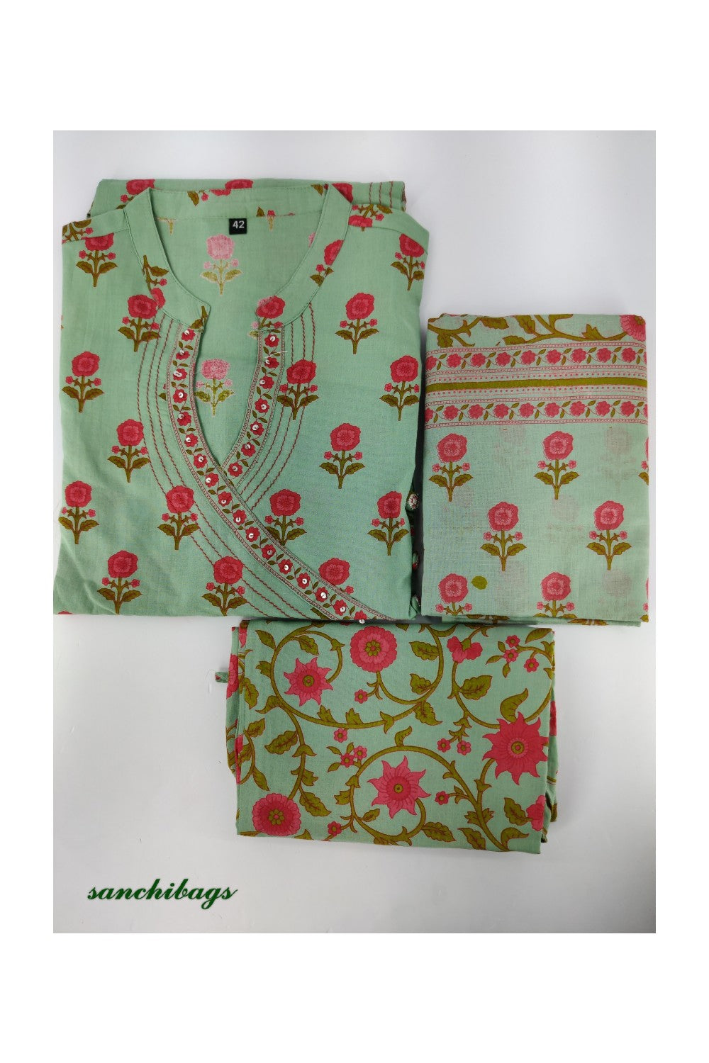 Green Salwar Set