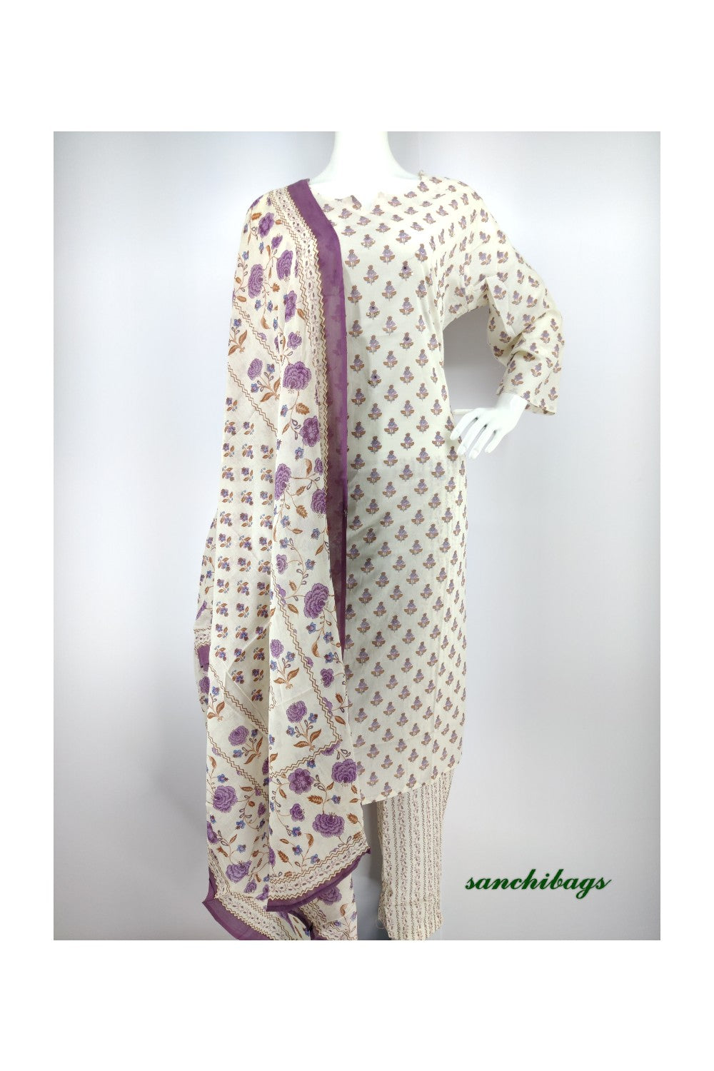 White Salwar Set