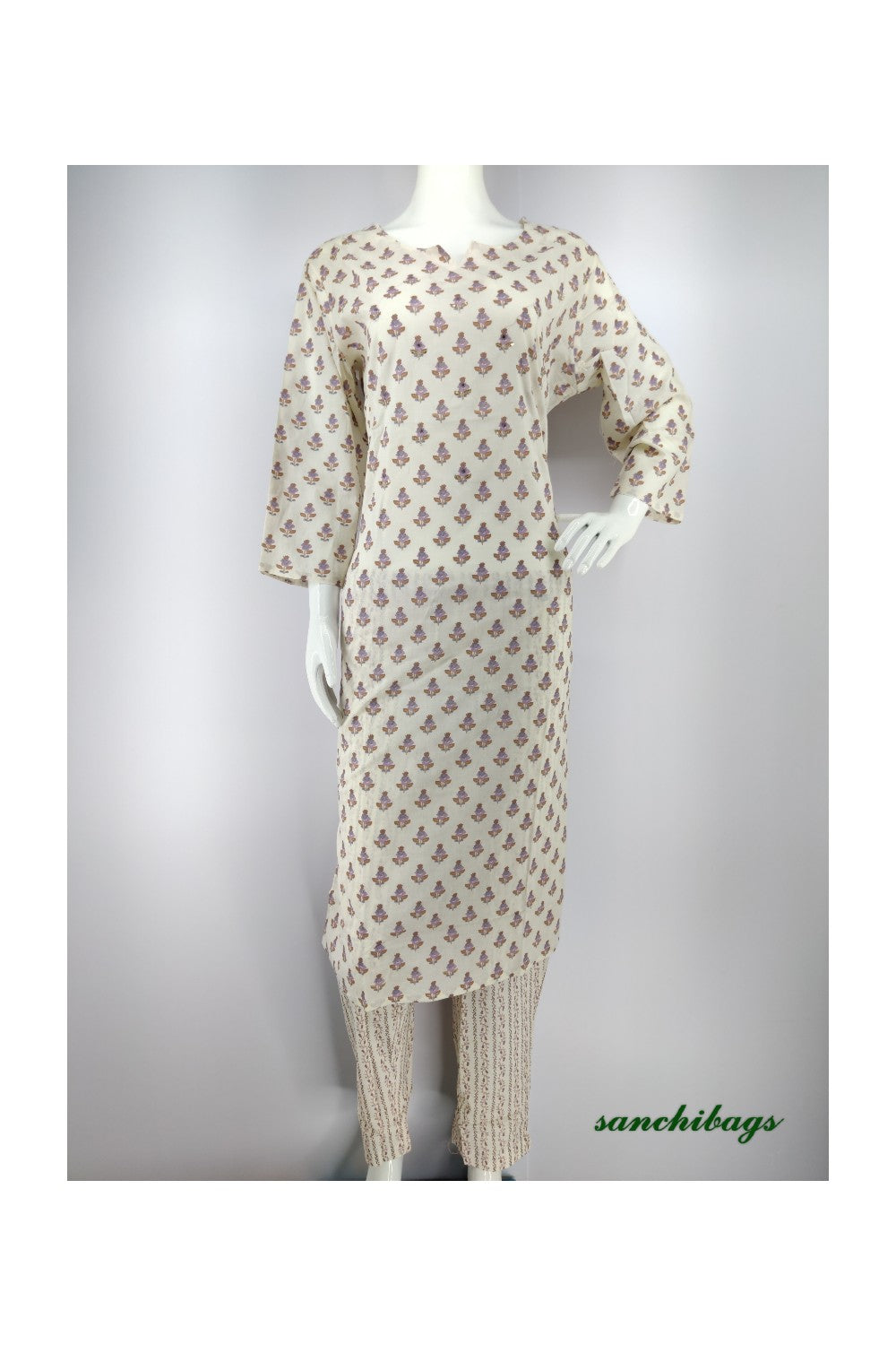 White Salwar Set