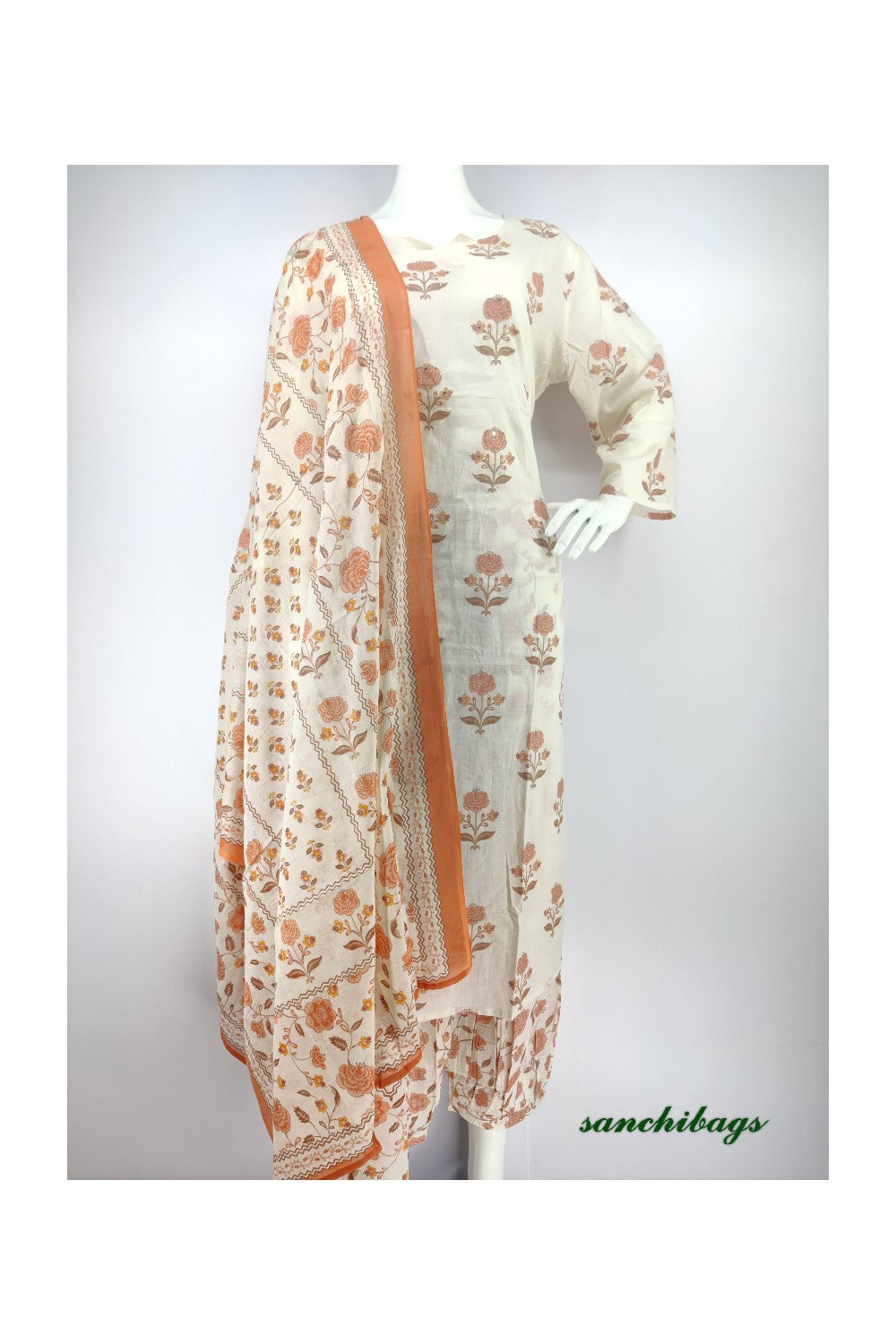 White Salwar Set