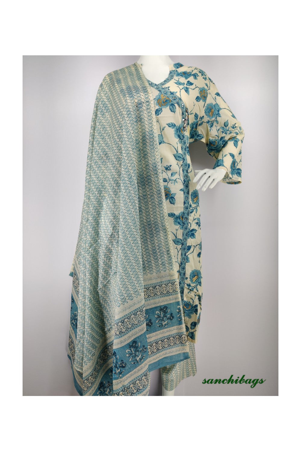White Salwar Set
