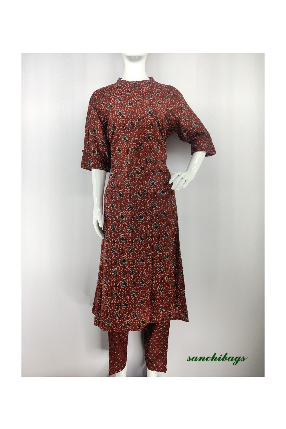 Maroon Salwar Set