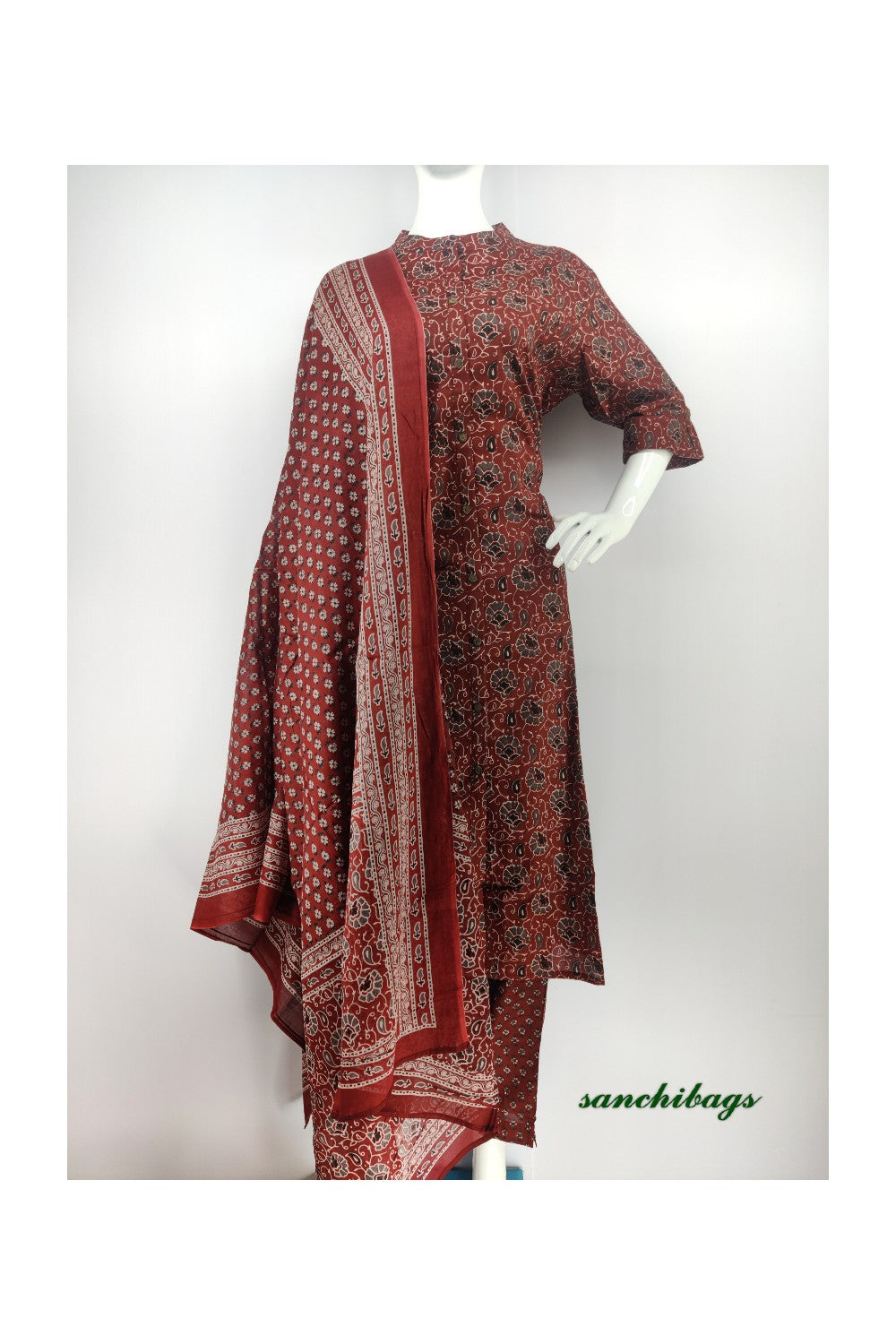 Maroon Salwar Set