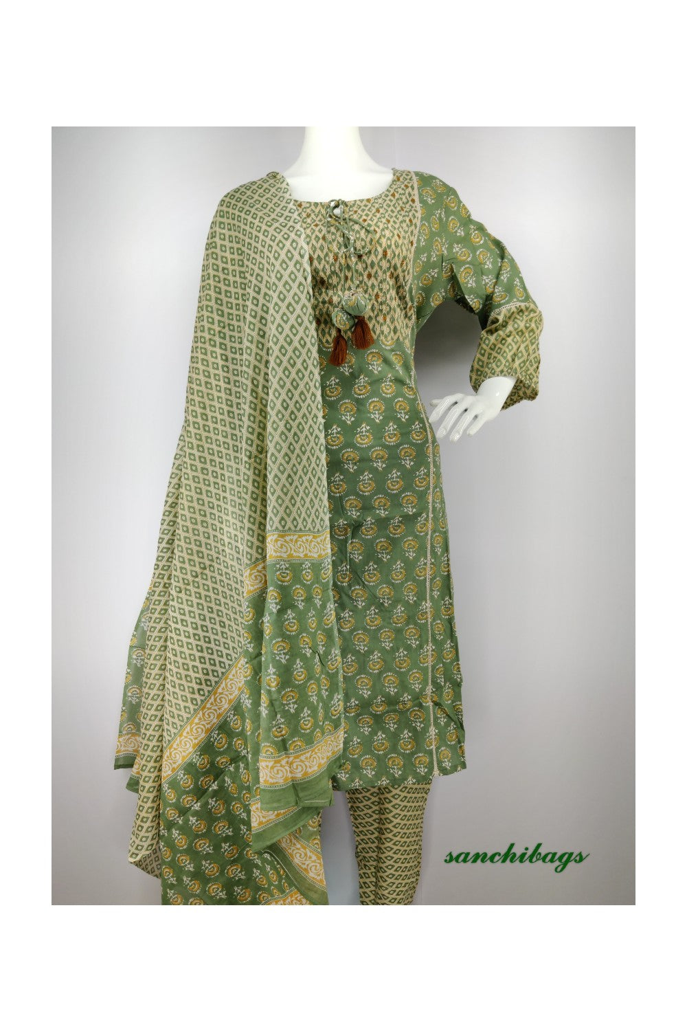 Green Salwar Set
