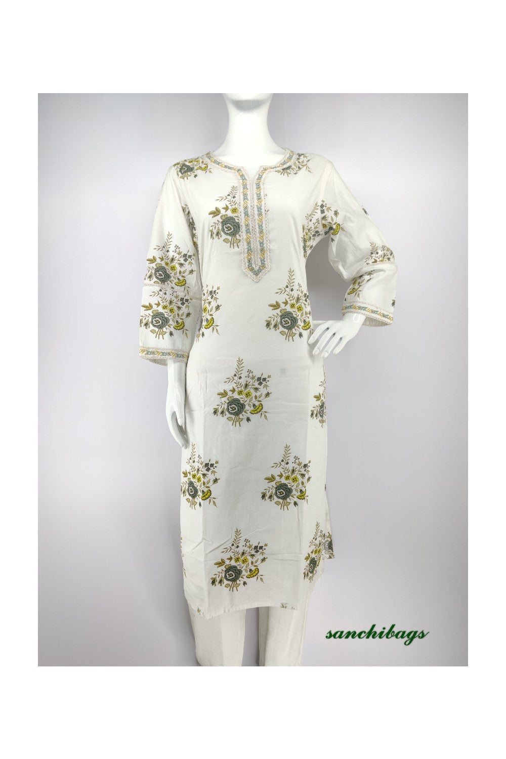White Salwar Set