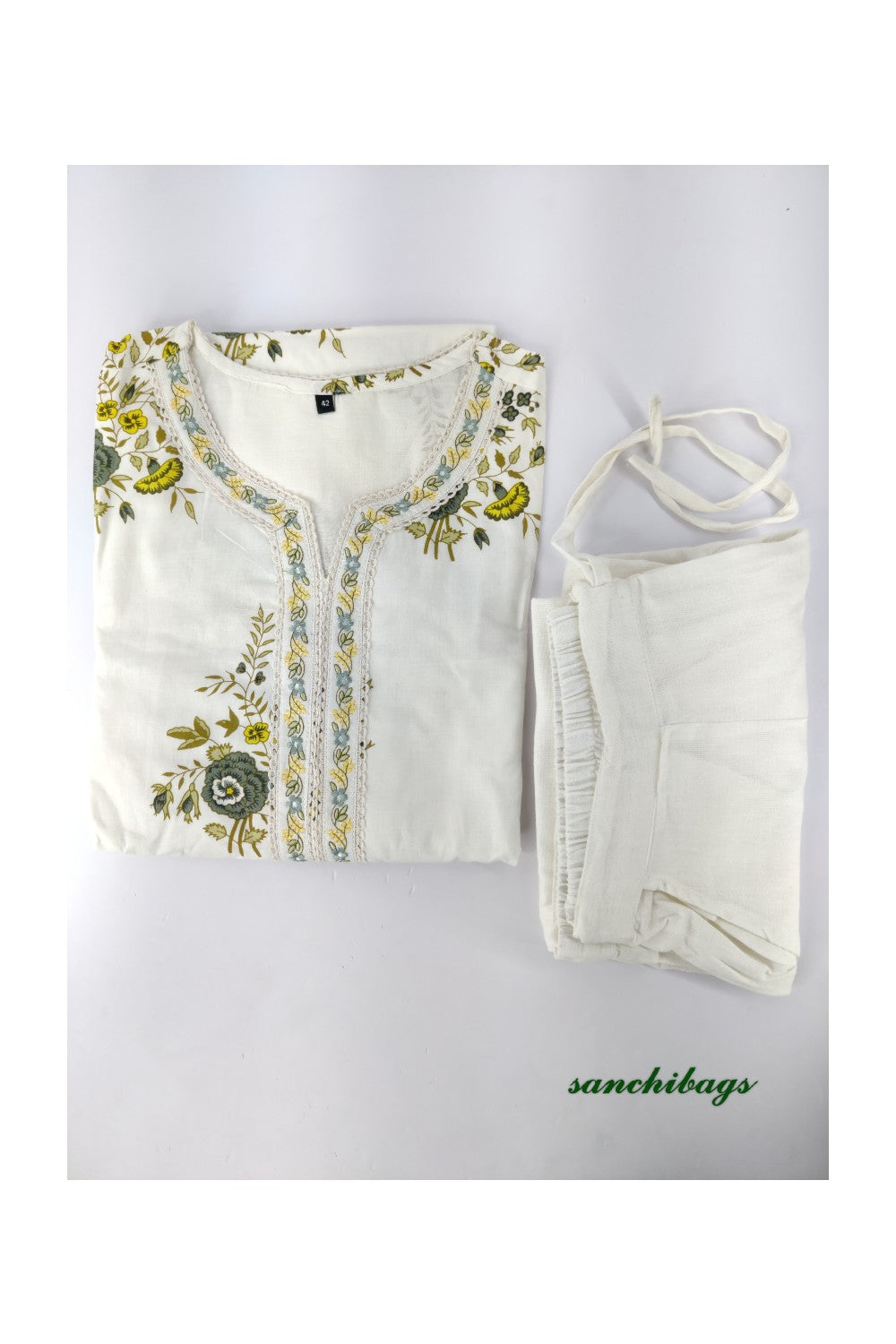 White Salwar Set