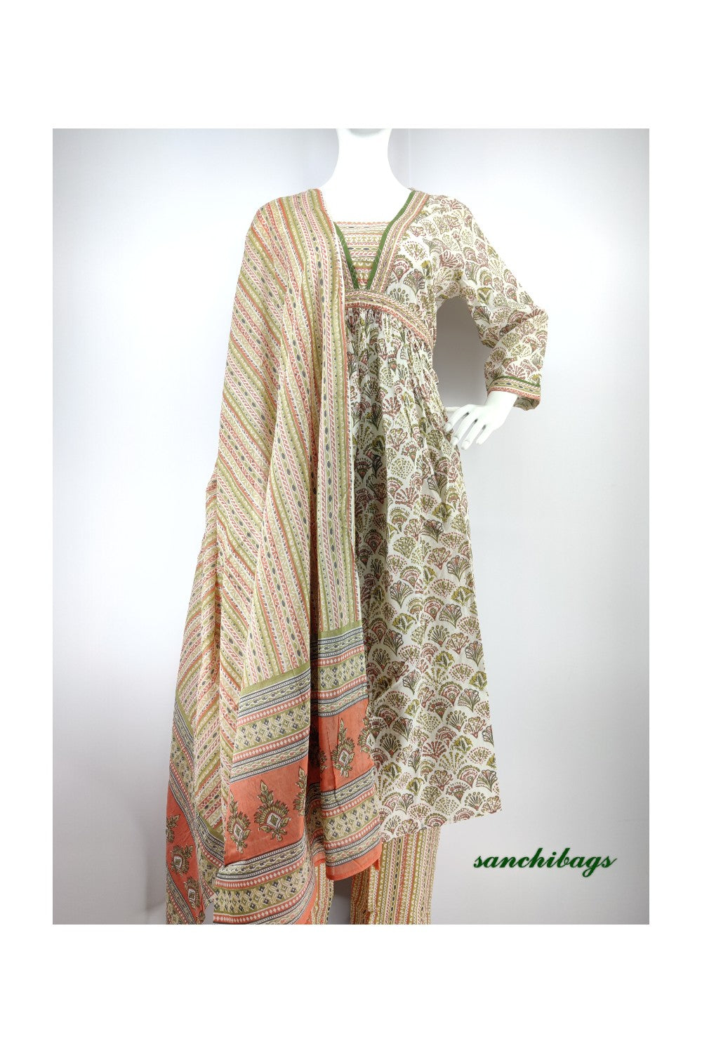White Salwar Set
