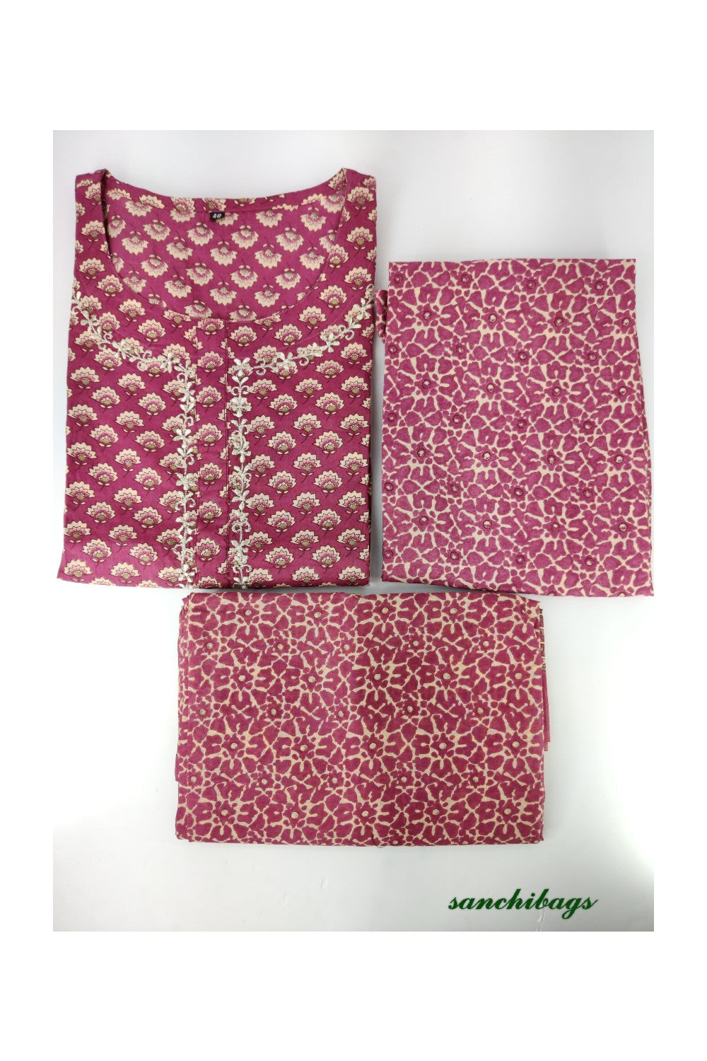 Magenta Salwar Set