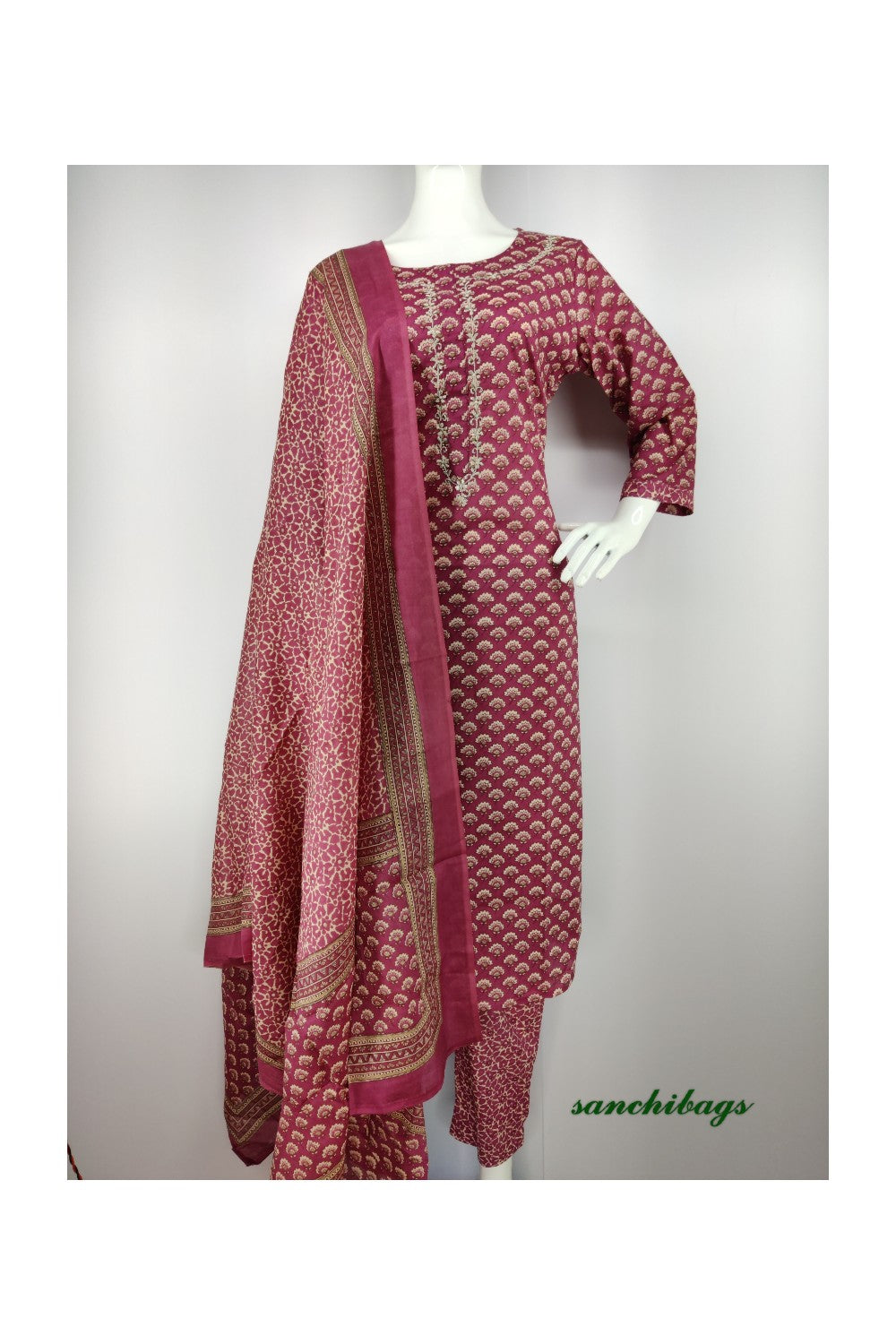 Magenta Salwar Set