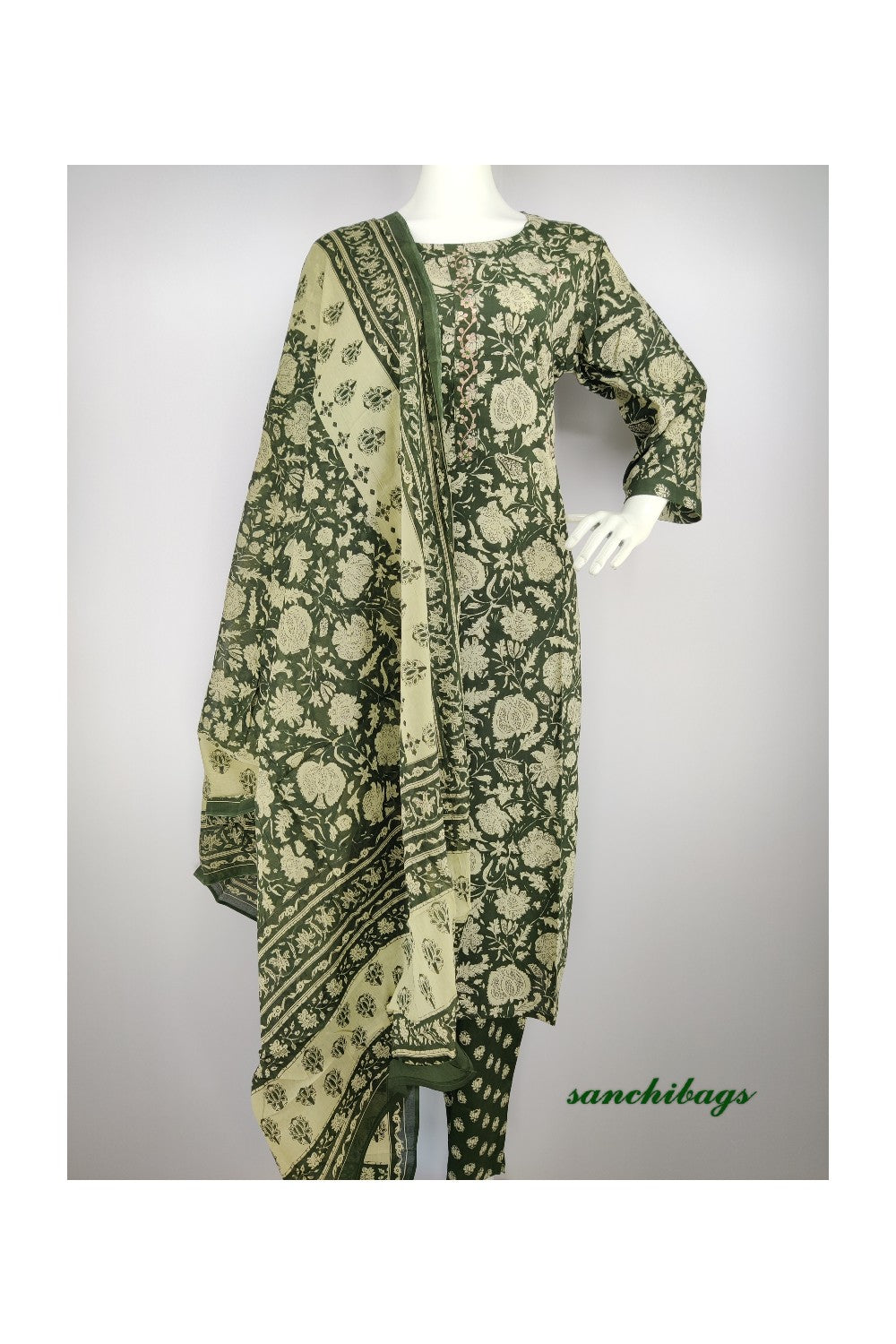 Green Salwar Set