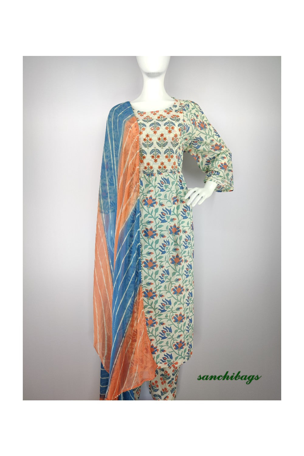 White Salwar Set