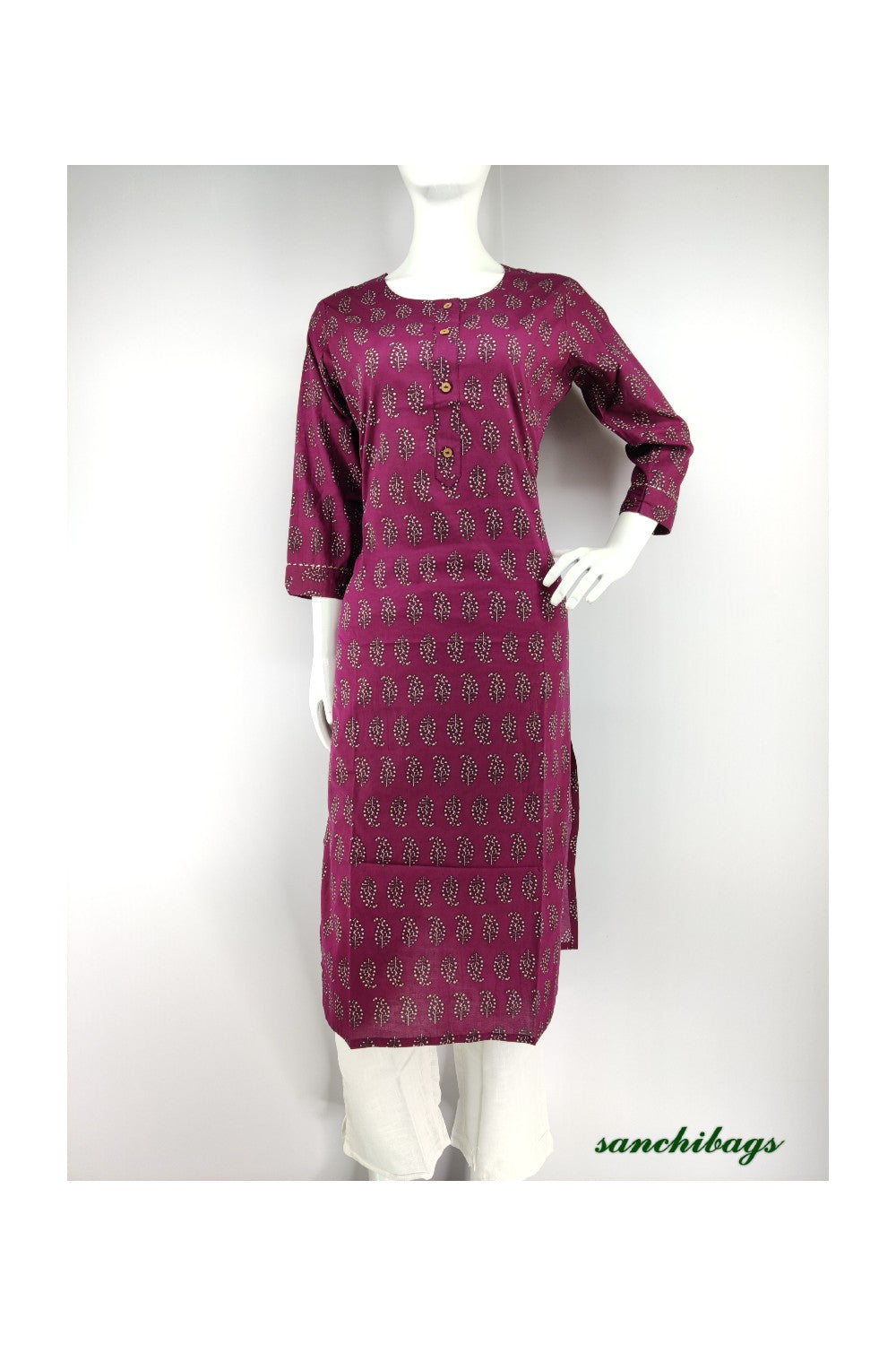 Purple Kurta