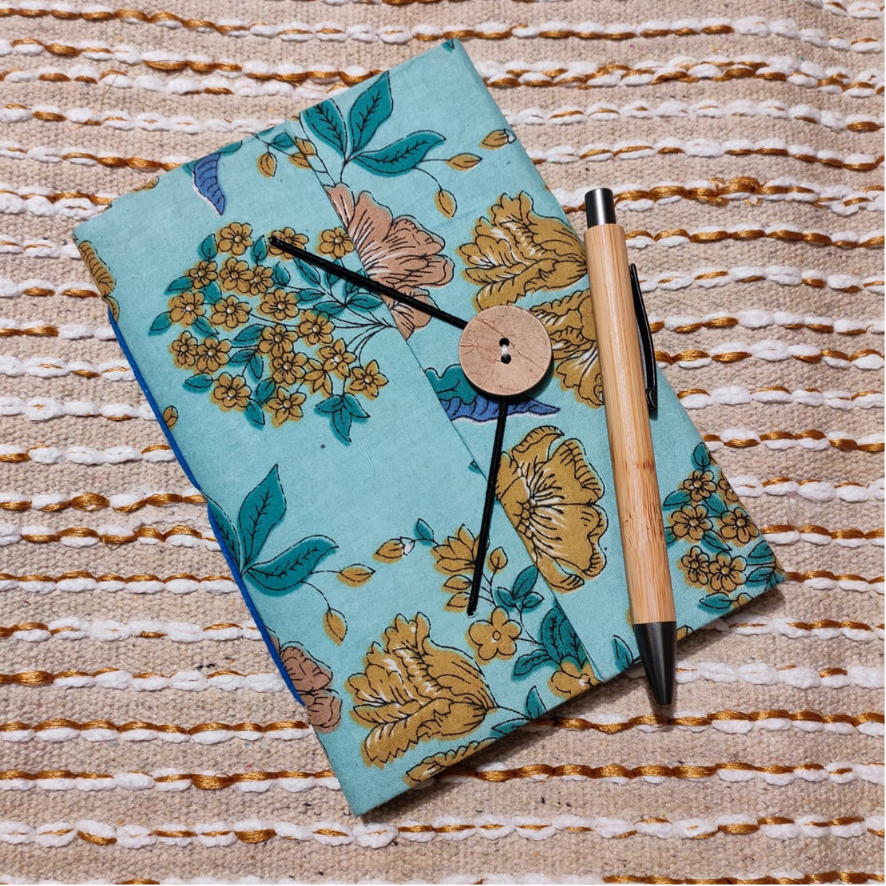 Handmade Button Notebook