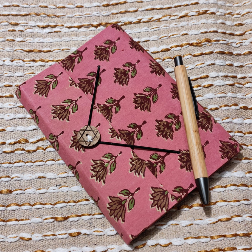 Handmade Button Notebook
