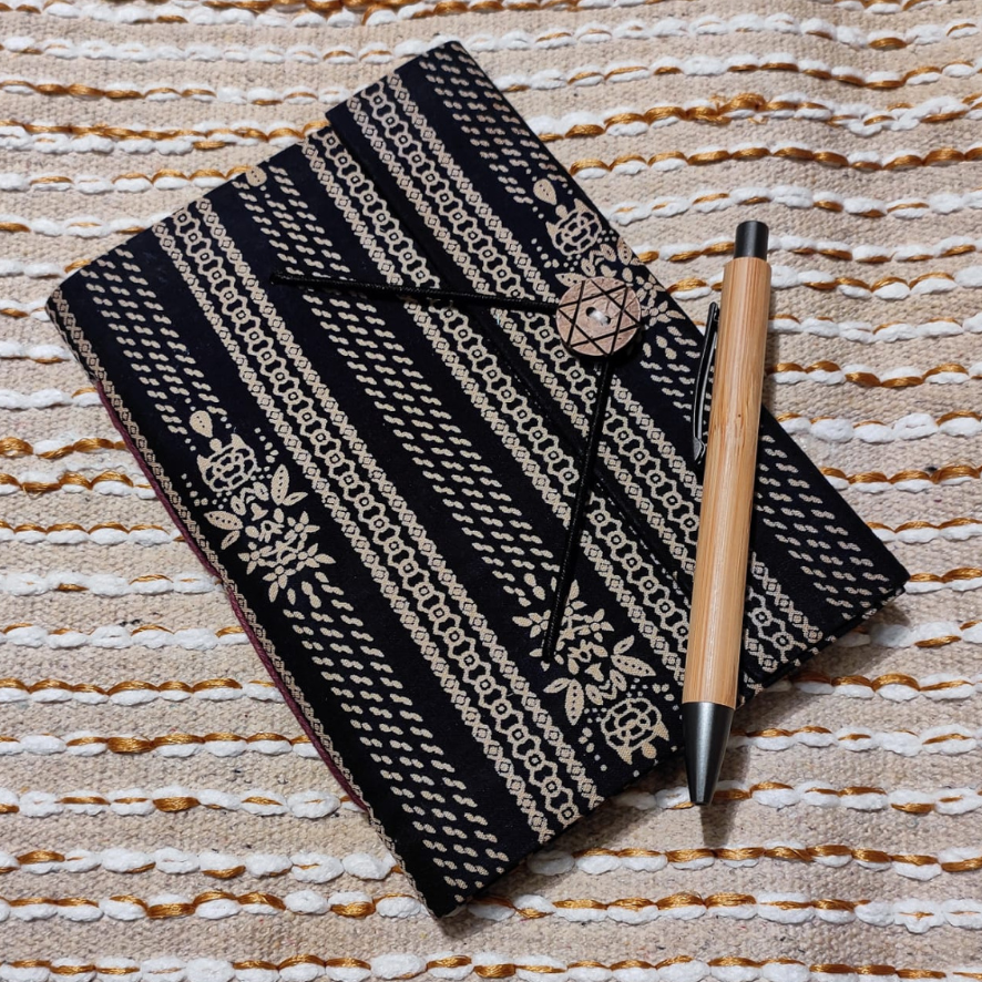 Handmade Button Notebook