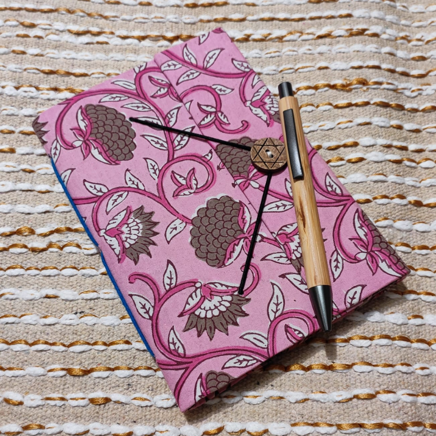 Handmade Button Notebook