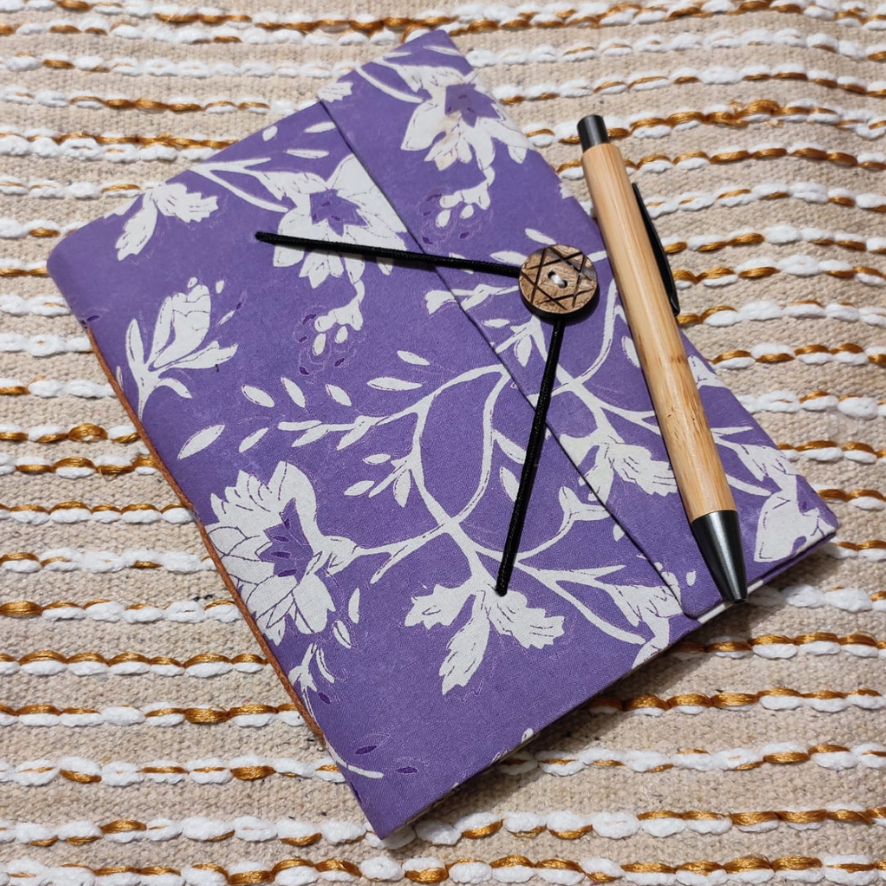 Handmade Button Notebook