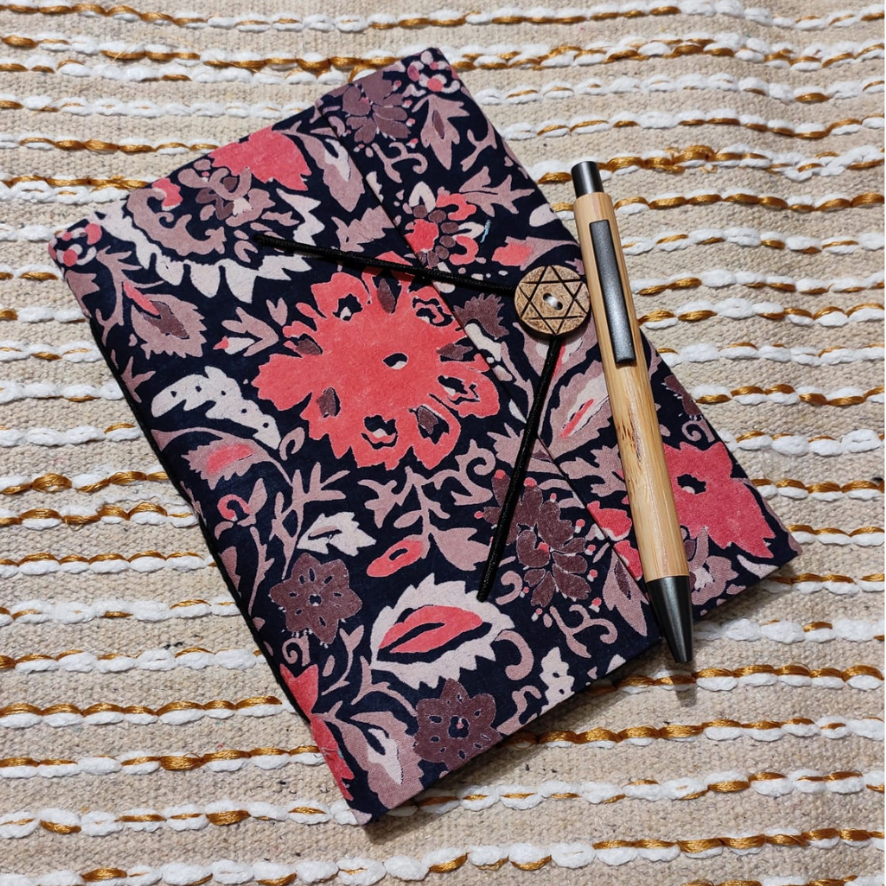 Handmade Button Notebook