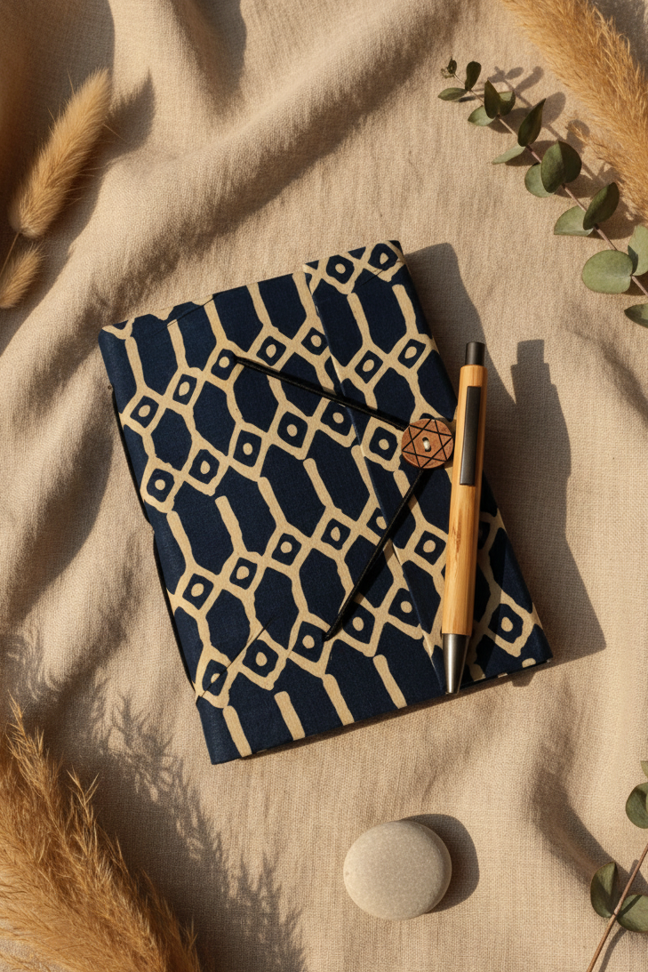 Handmade Button Notebook