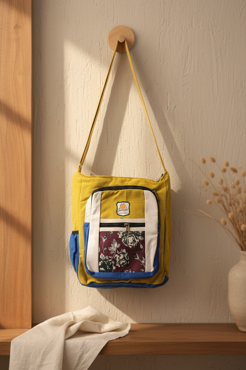 cotton sling bag