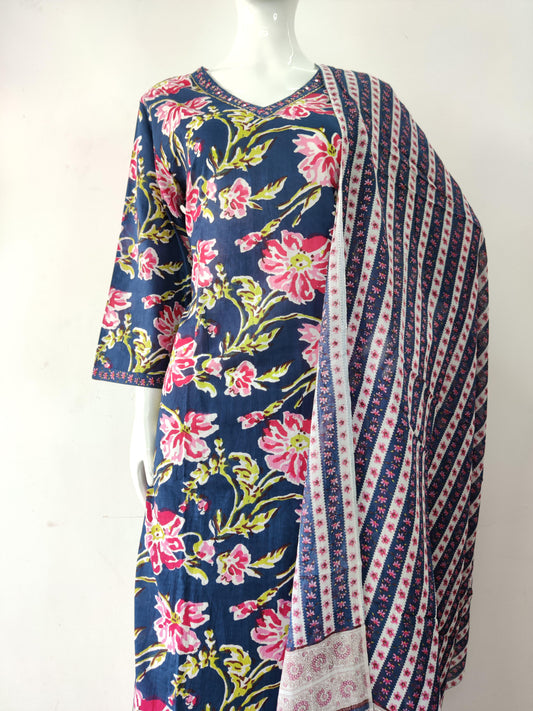 BLUE KURTA SET
