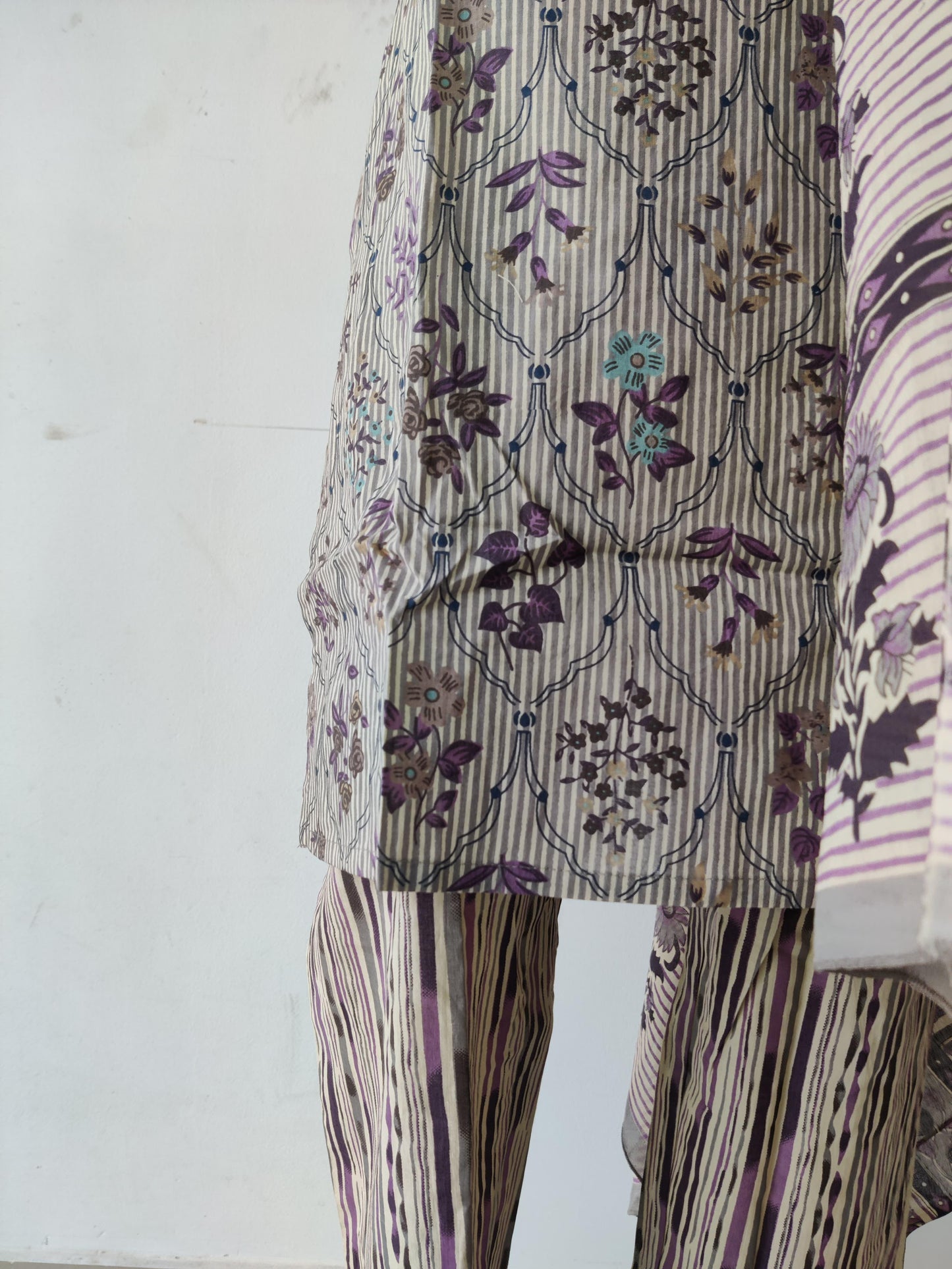 GREY KURTA SET