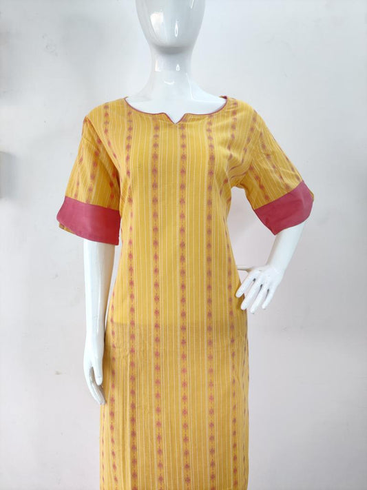 YELLOW KURTI SET