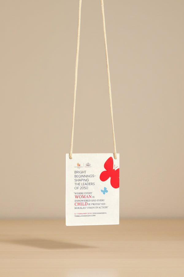 Cardboard Ids Cardboard ID Card With Rope – SanchiBags