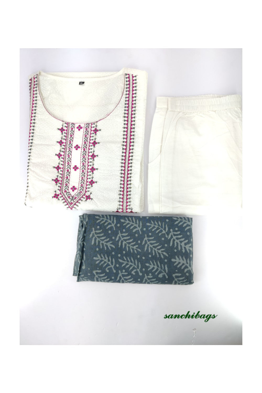 White Salwar Set