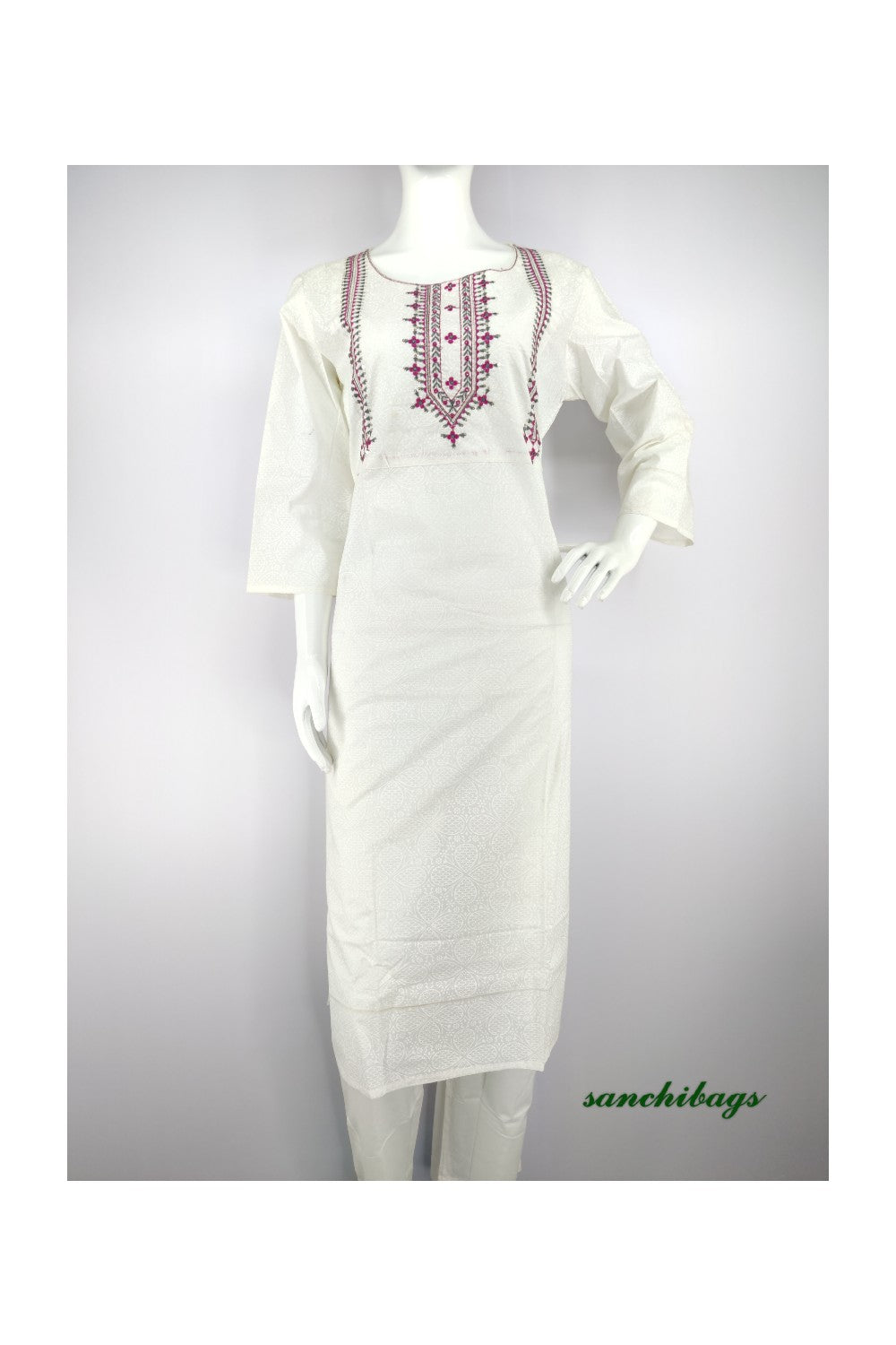 White Salwar Set