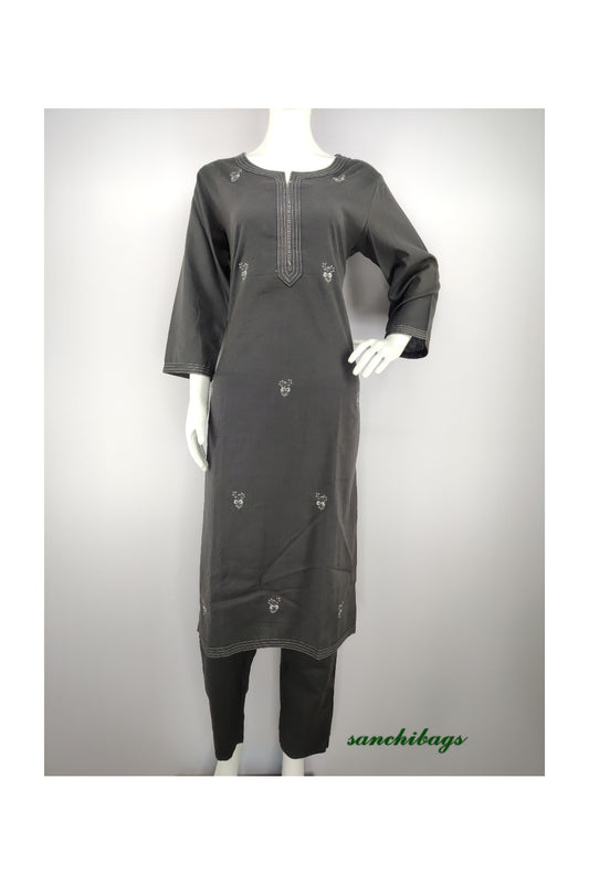 Grey Kurta Set