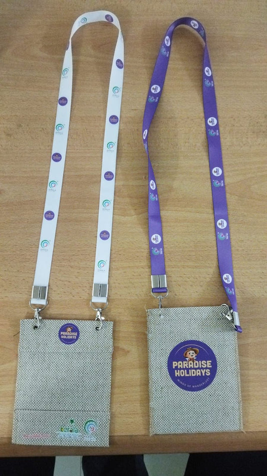 Jute ID Card With Lanyard