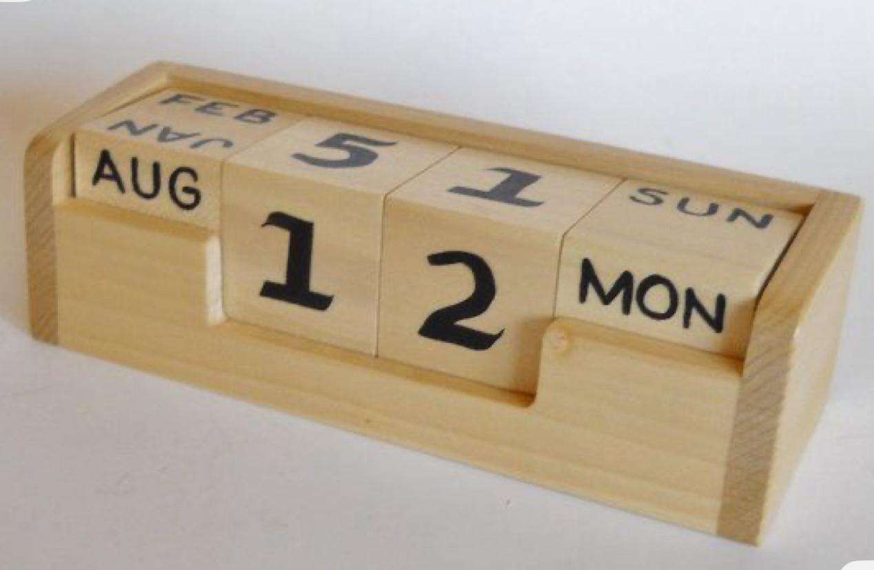 Wooden Calendar