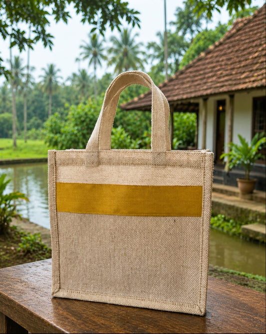 ONAM THEMED OXFORD JUTE BAG -SET OF 25 BAGS